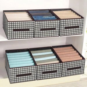 New Printed Cloth Storage Box ( ৬ পিচ )