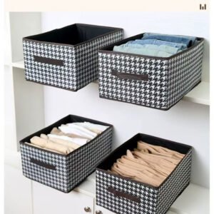 New Printed Cloth Storage Box ( ৪ পিচ )